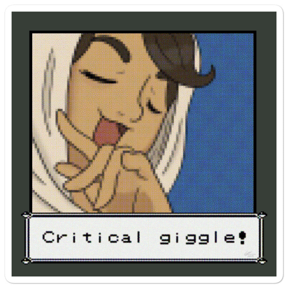 Critical Giggle Sticker