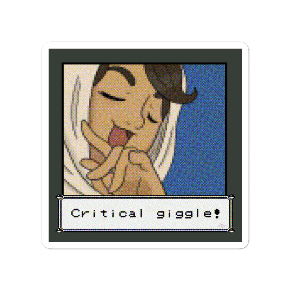 Critical Giggle Sticker
