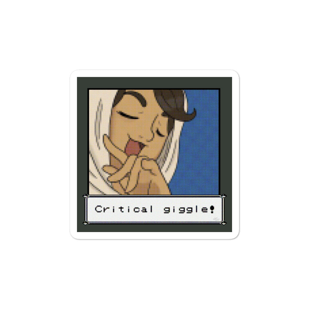 Critical Giggle Sticker